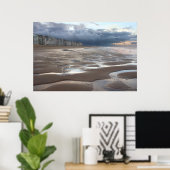 Surreal Belgisch kustlandschap Poster (Thuiskantoor)