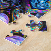 Surreal Bendy Abstract Hearts Baubles Legpuzzel (Zijkant)