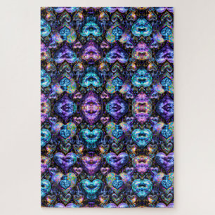 Surreal Bendy Abstract Hearts Baubles Legpuzzel