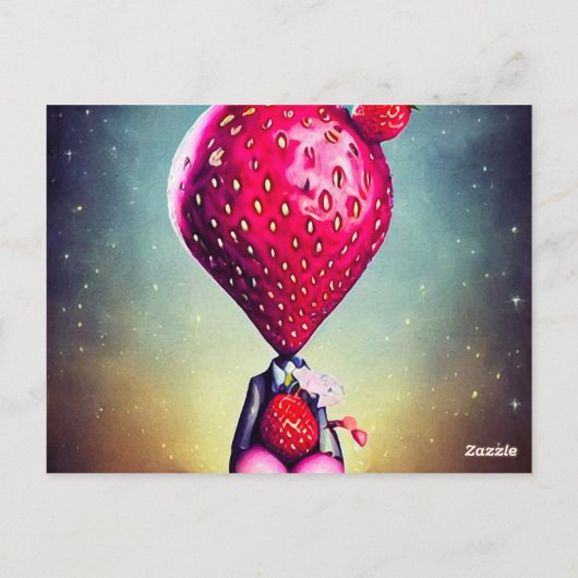 Surreal Berry Boy Briefkaart (Achterkant)