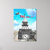 Surreal Big Ben, London / British Art Canvas Afdruk (Voorkant)