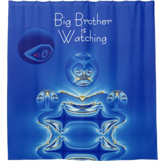 Surreal Big Brother Watts Douchegordijn (Voorkant)
