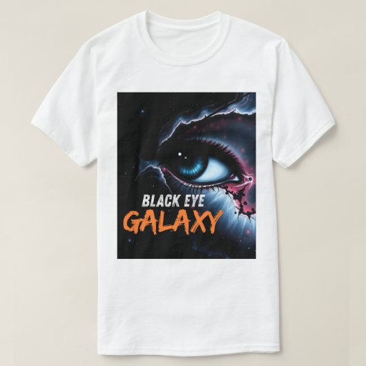 Surreal Black Eye Galaxy Cosmic Space Art T-Shirt (Design voorkant)