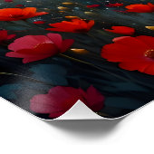 Surreal Black Horse Wall Art | Home Decor Gift Perfect Poster (Hoek)