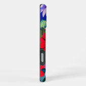 Surreal Blue Eye Pink Flower & Red Zenias iPhone Hoesje (Rechterkant)