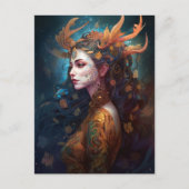 Surreal Boho Goddess Queen Fantasy Art Briefkaart (Voorkant)