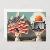 Surreal Breakfast  Feestdagenkaart (Voorkant / Achterkant)