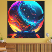 Surreal Bubble-in Canvas Afdruk (Insitu (Woonkamer))