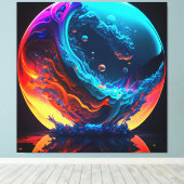 Surreal Bubble-in Canvas Afdruk (Insitu (Houten vloer))