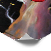 Surreal Butterflies - Botanisch deco-kunstpatroon Poster (Hoek)