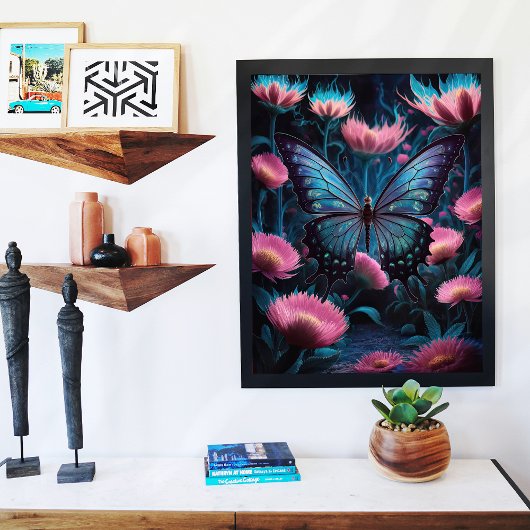 Surreal Butterfly Poster