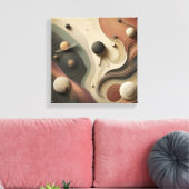 Surreal Celestial Orbit Abstract Design Canvas Afdruk (Insitu (Woonkamer))