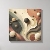Surreal Celestial Orbit Abstract Design Canvas Afdruk (Voorkant)