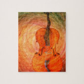 Surreal Cello met muzieknotities Legpuzzel (Verticaal)