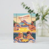 Surreal Cheesy Pool Briefkaart (Staand voorkant)