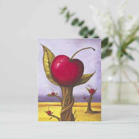 Surreal Cherry Tree Briefkaart (Staand voorkant)