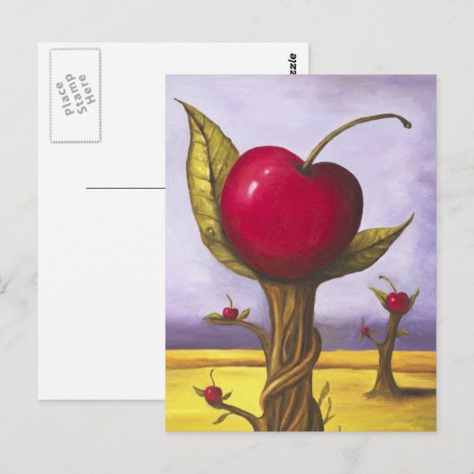 Surreal Cherry Tree Briefkaart (Voorkant / Achterkant)