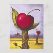 Surreal Cherry Tree Briefkaart (Voorkant)