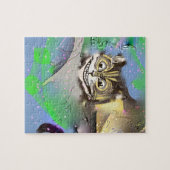 Surreal Cheshire Cat Fading in the Background Legpuzzel (Horizontaal)