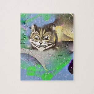 Surreal Cheshire Cat Fading in the Background Legpuzzel