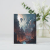 Surreal City Fantasy Art Briefkaart (Staand voorkant)