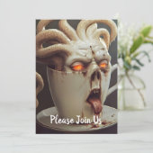 Surreal Coffee Octopus Kaart (Staand voorkant)