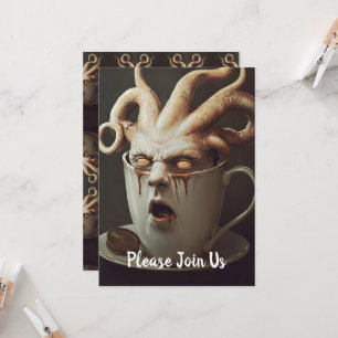 Surreal Coffee Octopus Kaart