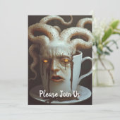 Surreal Coffee Octopus Kaart (Staand voorkant)