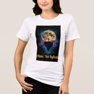 Surreal Cosmic Art T-shirt | Dreamy Night Sky Desi