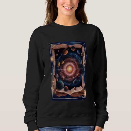 Surreal Cosmic Galaxy Book Fantasy Alien Worlds St Trui (Voorkant)