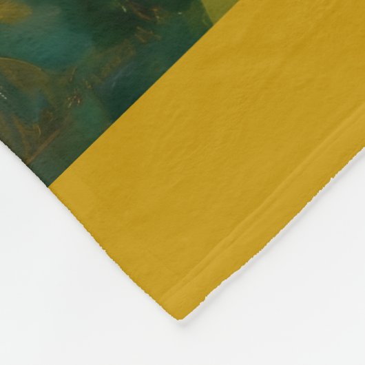 Surreal Cubist Style Cat Art Fleece Deken (Hoek)