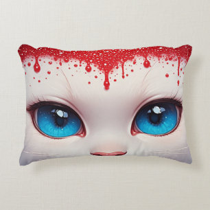 Surreal Cute Grote Blauwe Ogen Accent Kussen