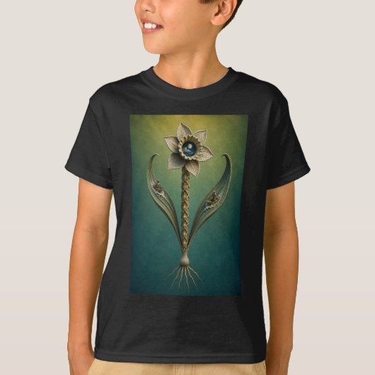 Surreal Daffodil Moonlight Fantasy T-Shirt (Voorkant)
