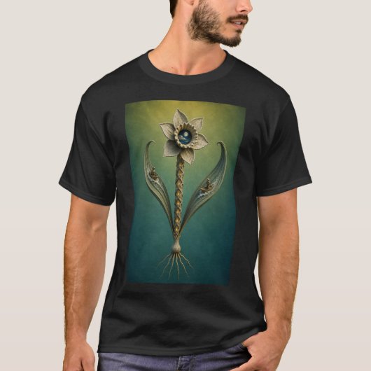 Surreal Daffodil Moonlight Fantasy T-Shirt (Voorkant)