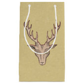  Surreal Deer Head Antlers Klein Cadeauzakje (Voorkant)