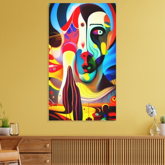 Surreal Deity Canvas Afdruk (Insitu (Woonkamer))