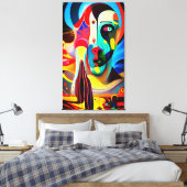 Surreal Deity Canvas Afdruk (Insitu (Slaapkamer))