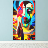 Surreal Deity Canvas Afdruk (Insitu (Houten vloer))