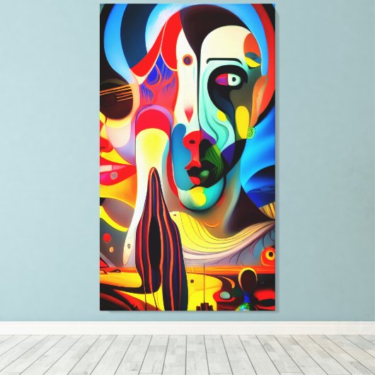 Surreal Deity Canvas Afdruk (Insitu (Houten vloer))