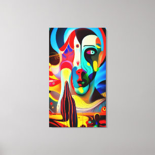 Surreal Deity Canvas Afdruk