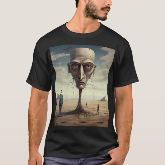 Surreal Desert Dream grafisch T-shirt (Voorkant)