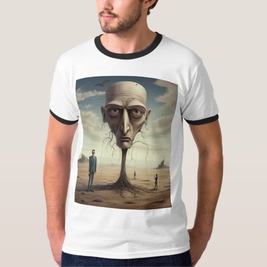 Surreal Desert Dream grafisch T-shirt (Voorkant)