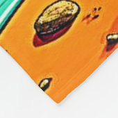 Surreal Desert Klok Kunst Fleece Deken (Hoek)