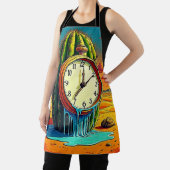 Surreal Desert Klok Kunst Schort (Insitu)