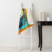 Surreal Desert Klok Kunst Sherpa Deken (In situ)