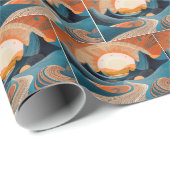 Surreal Desert Sunset Abstract Cadeaupapier (Rol Hoek)