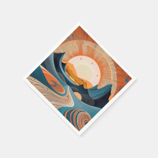 Surreal Desert Sunset Abstract Servet (Hoek)