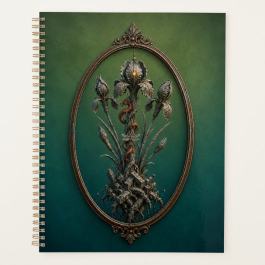 Surreal Dragon Iris Hardcover Notebook Planner (Voorkant)