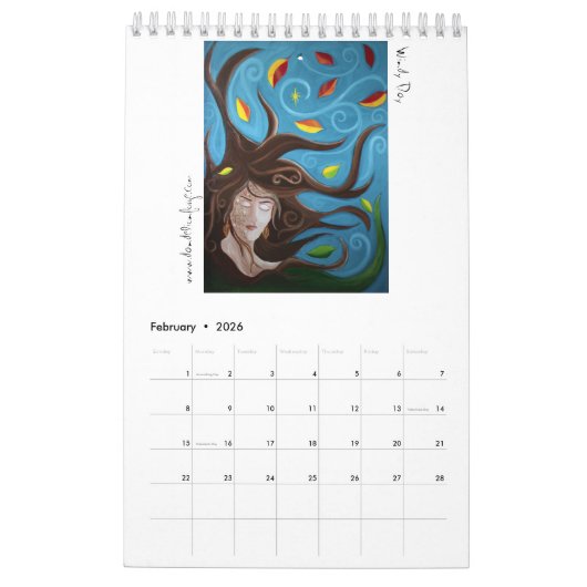 Surreal Dreamweaver Calendar Kalender (Feb 2026)