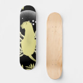 Surreal Dreamweaver Lion Wild Animal Moon Illustra Persoonlijk Skateboard (Voorkant)